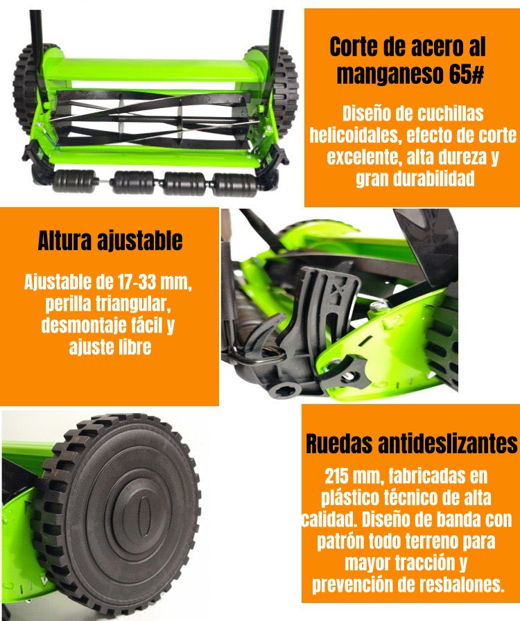 Cortadora De Pasto Manual 16" 40cm F02