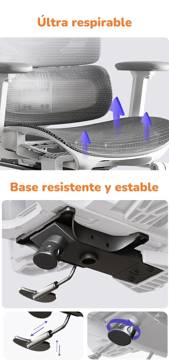 Silla De Escritorio Reclinable Reposapies Q9 By LuBabycas