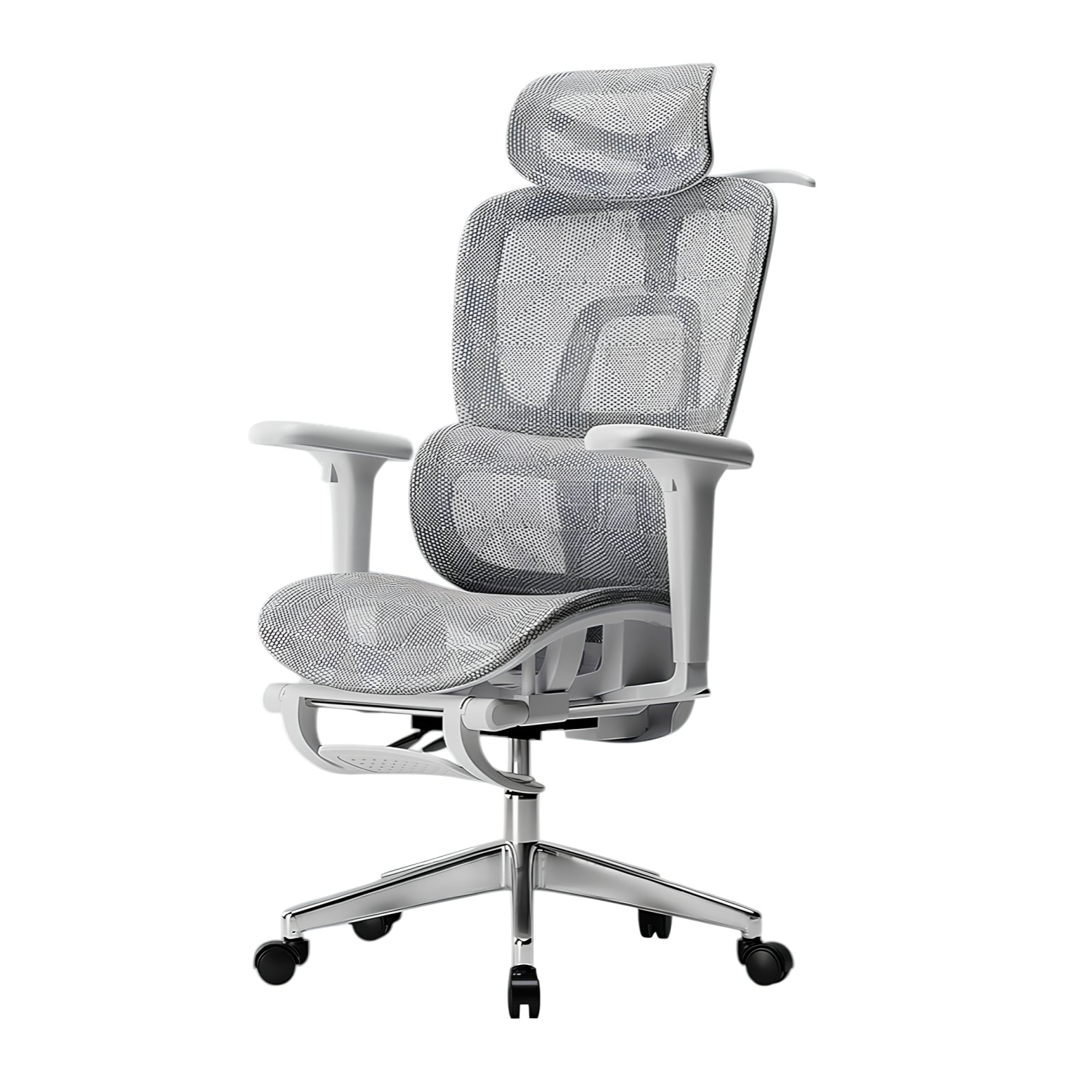 Silla De Escritorio Reclinable E14 Gris By LuBabycas