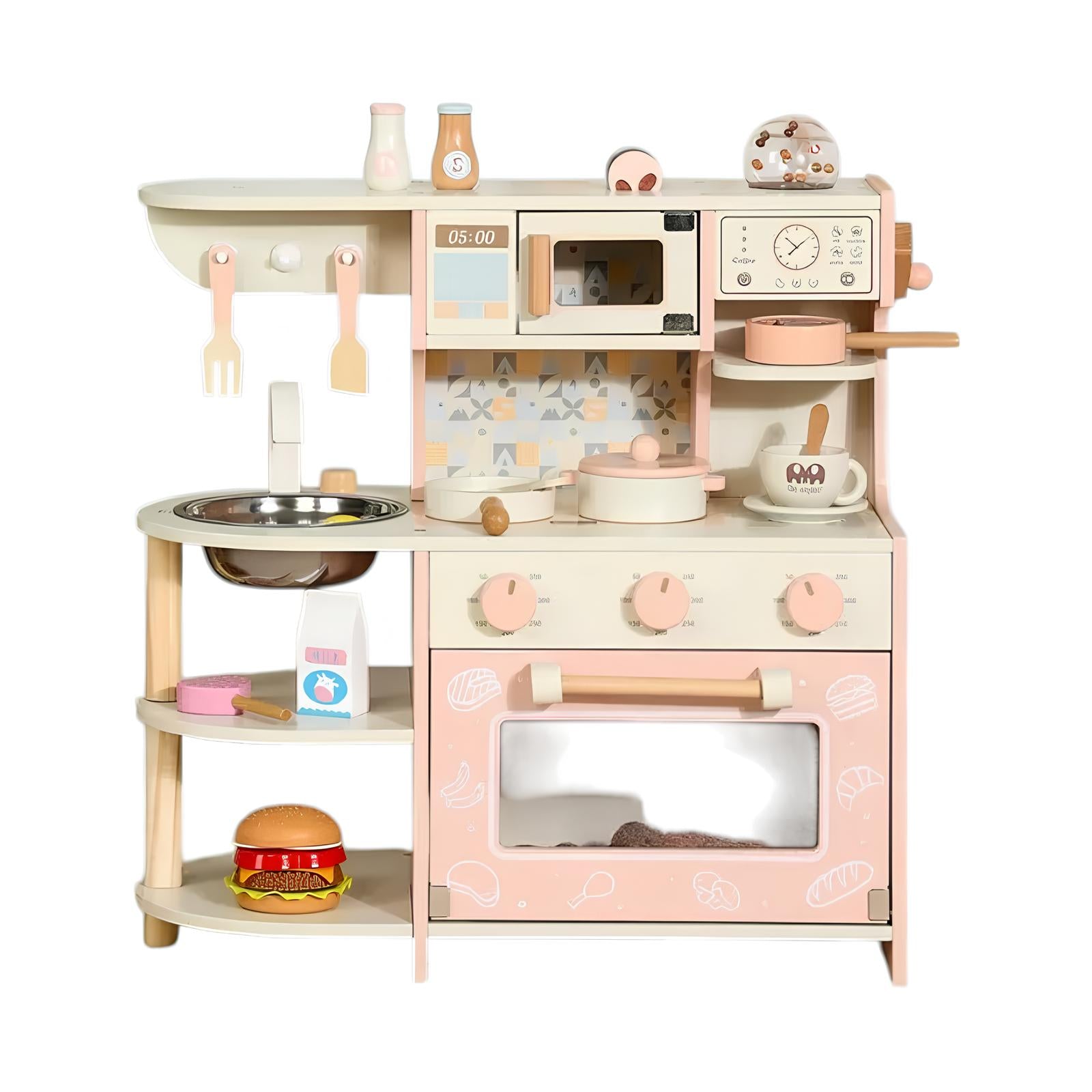 Cocina De Juguete Madera LuBabycas Niños Master