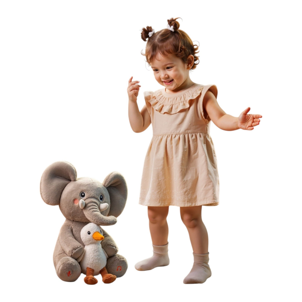 Peluche Elefante Interactivo Graba Canta y se Balancea TM389