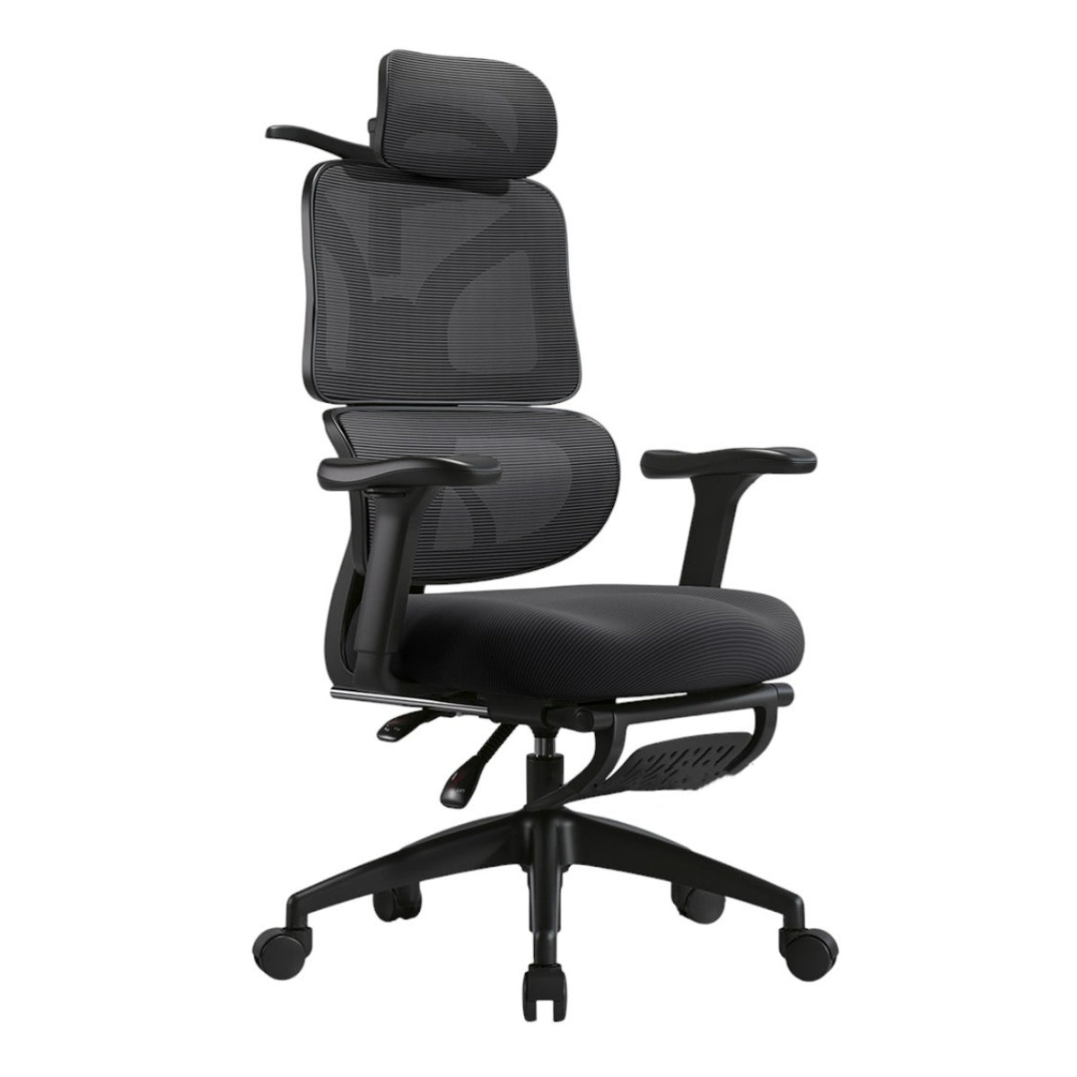 Silla de Escritorio W205 Con Apoya Pies Negra LuBabycas