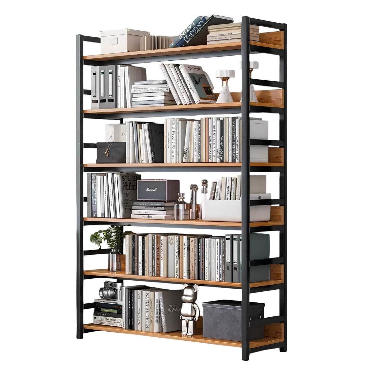 Estantes Librero Repisas De 6 Niveles 174cm Anton