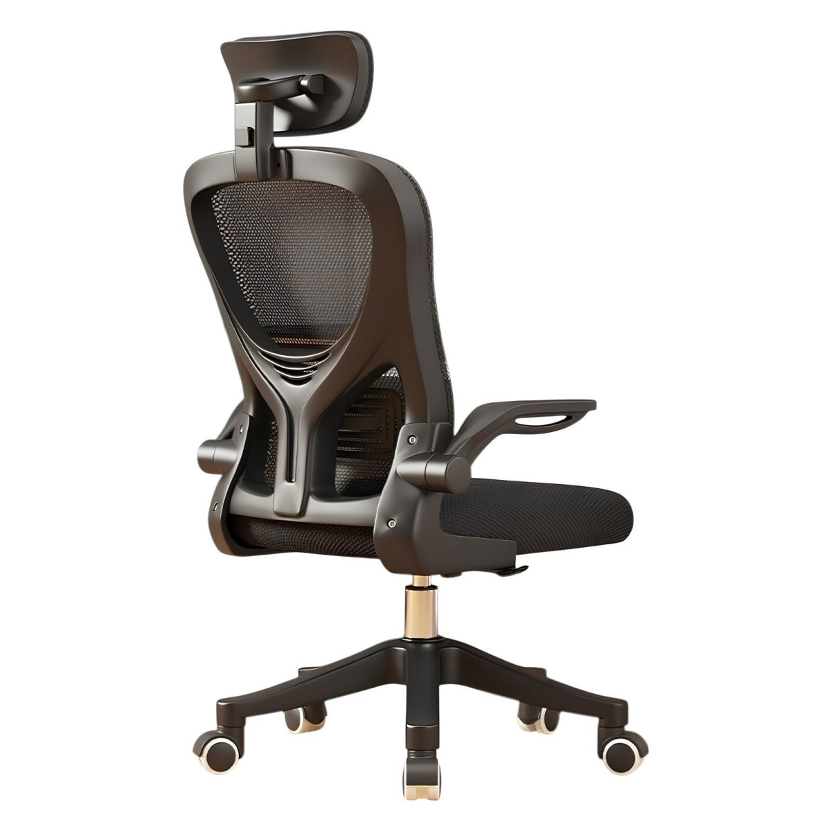 Silla De Escritorio 360° Kikka Con Apoyacabeza Negra