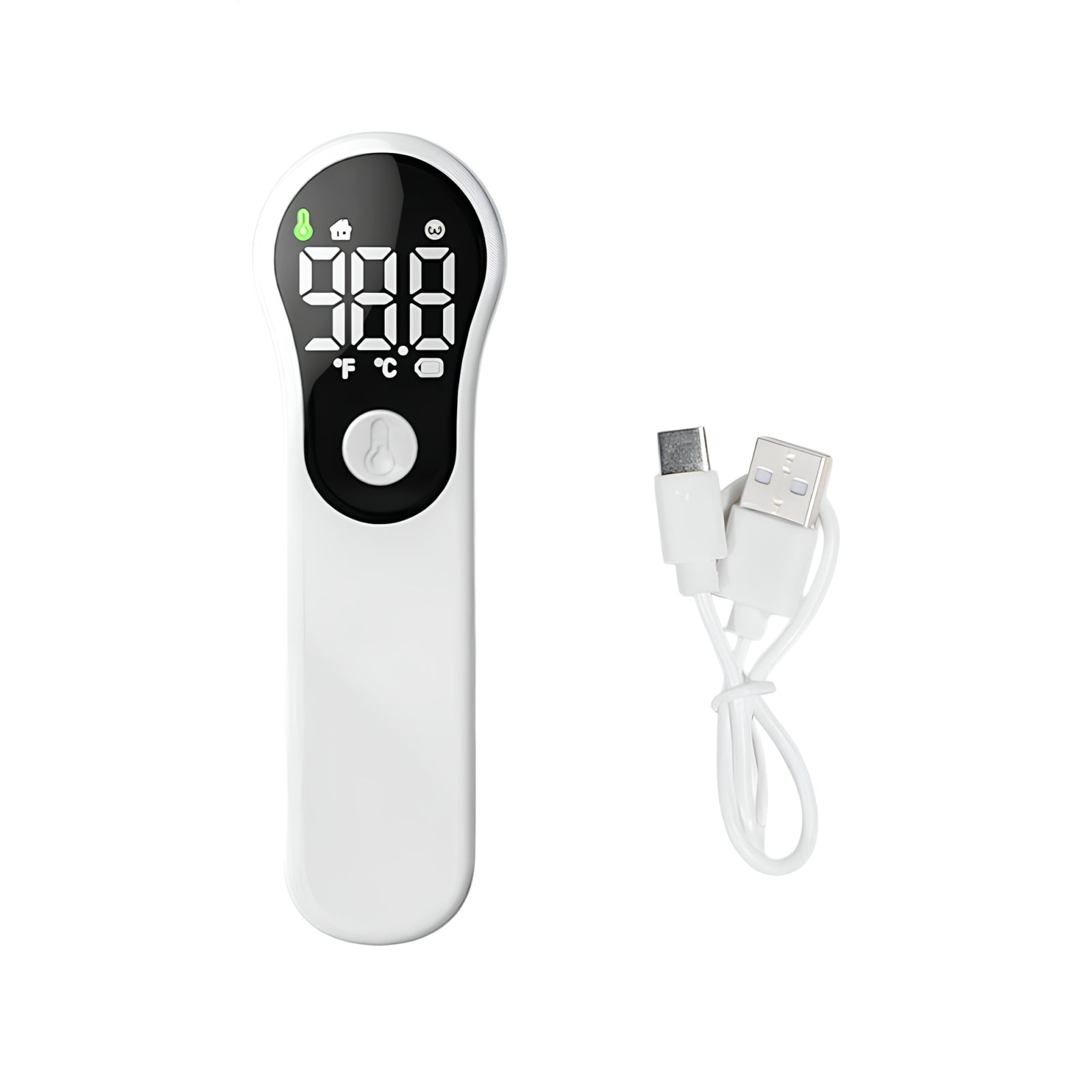 Termómetro Infrarrojo Digital Recargable M6 Blanco LuBabycas