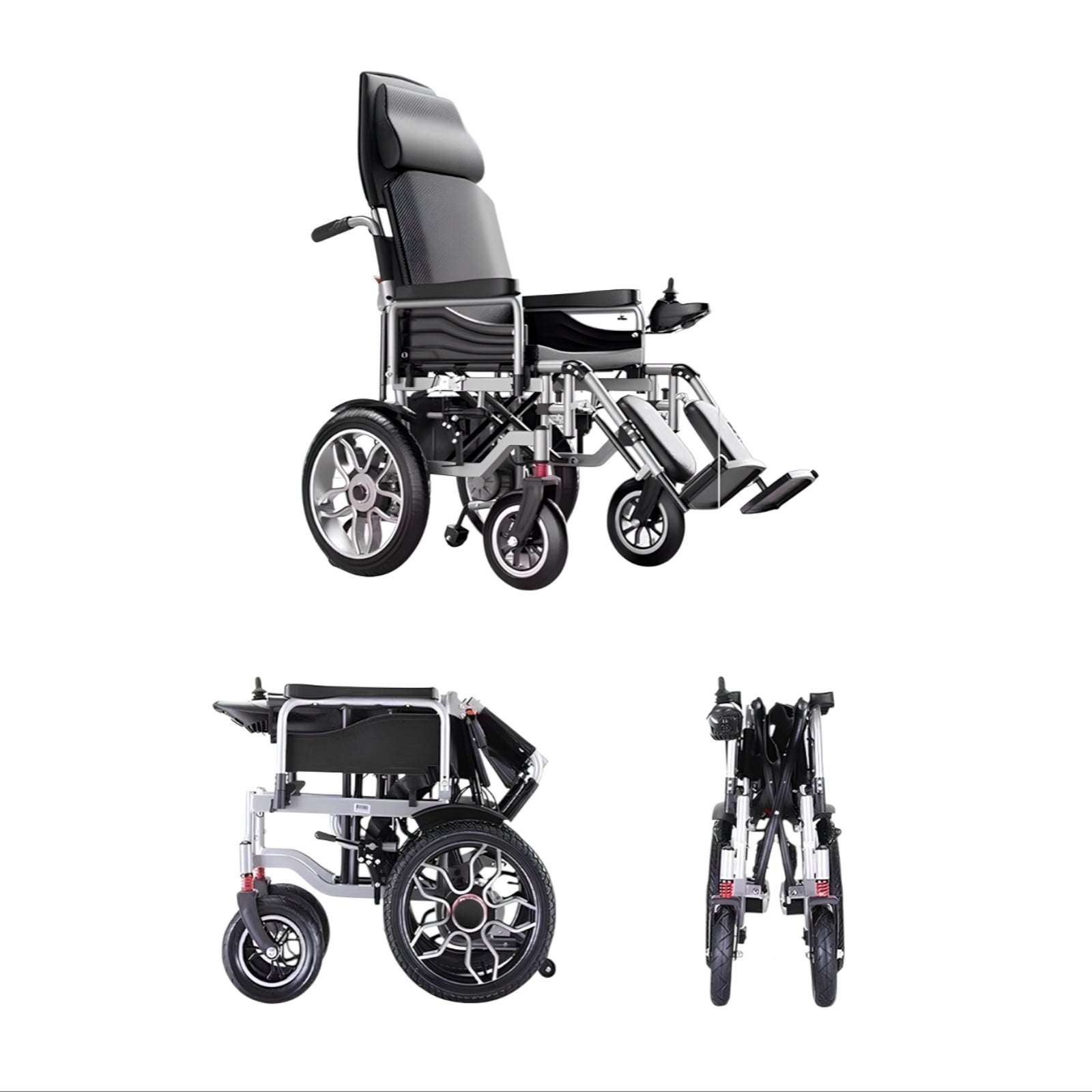 Silla De Ruedas Eléctrica 700W 18KM Plegable Alto LuBabycas