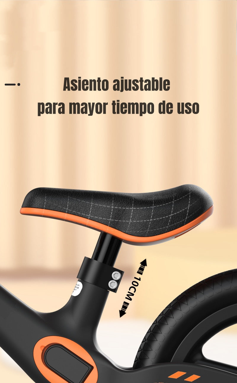 Bicicleta de Equilibrio 2-6 Años Aro 12 LuBabycas Naranja