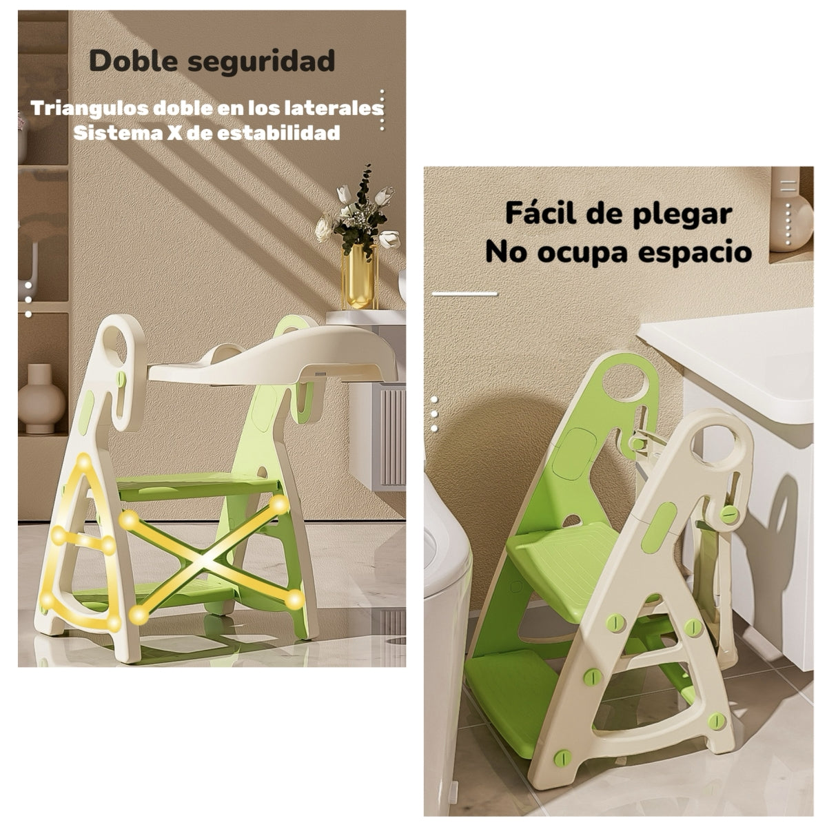 Asiento Adaptador Escalera Inodoro Niños Rosado LuBabycas