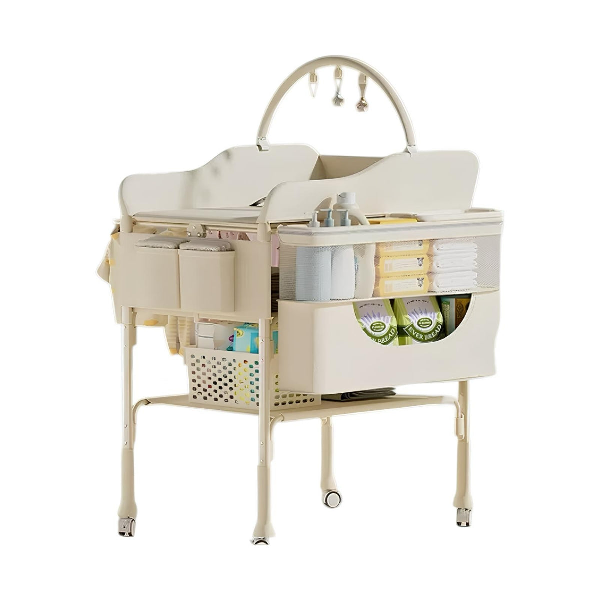 Mudador De Pañales LuBabycas Plegable Regulable Versa Crema