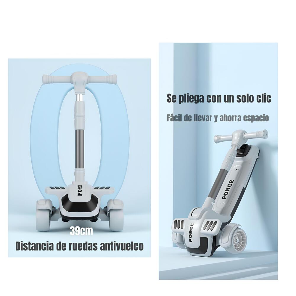 Triciclo Scooter 2 En 1 LuBabycas Rosado LuBabycas