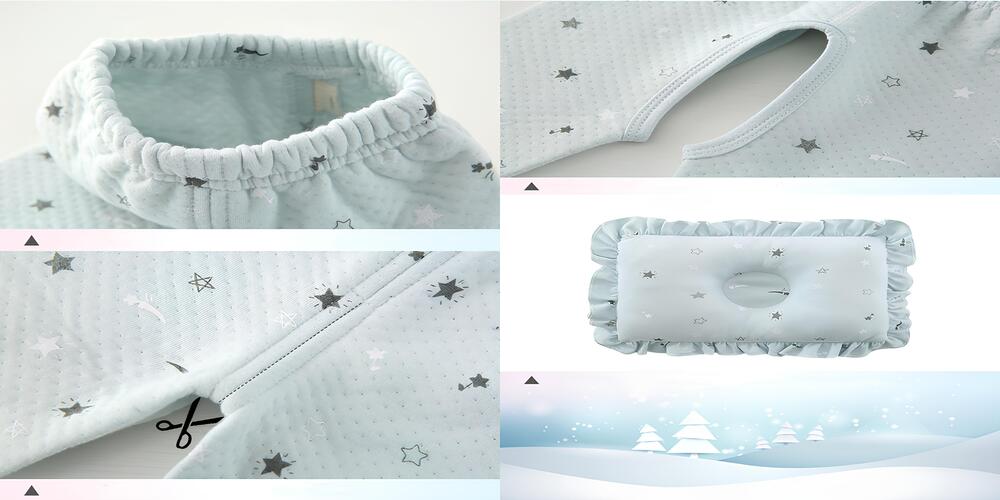 Pack Ajuar Bebé Ropa Algodón 24 Piezas Celeste Lubabycas