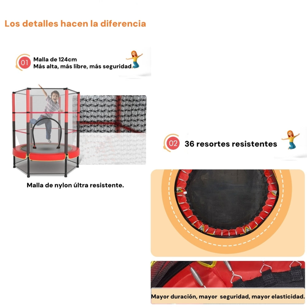Cama Elástica Diseño Alto 140cm iFree Roasda LuBabycas
