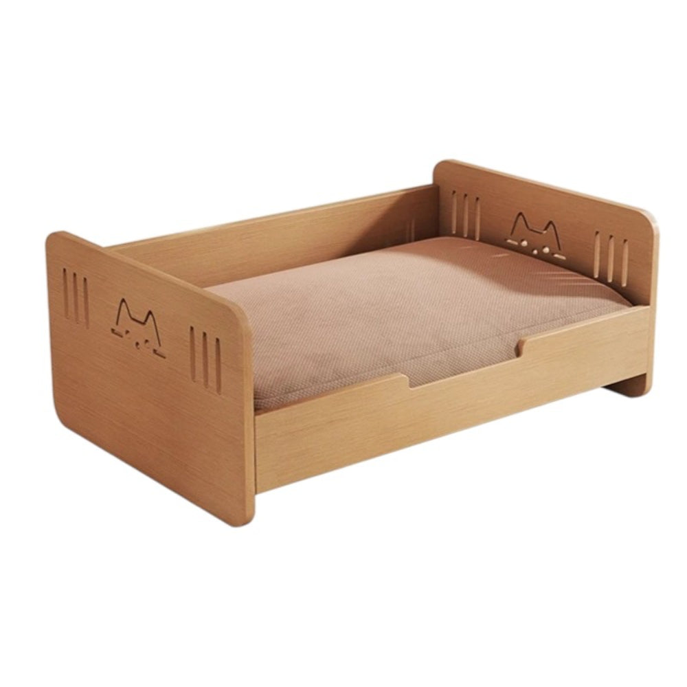 Cama Para Mascotas Madera Con Colchón 50x70cm By LuBabycas