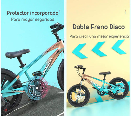 Bicicleta Infantil 10-15 Años Aro 22 Lubabycas Verde