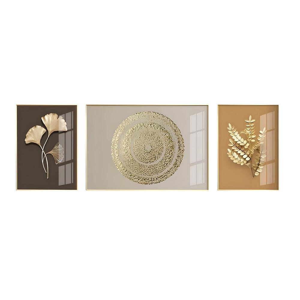 Set De 3 Cuadros Decorativos Hogar Aluminio Modelo EE