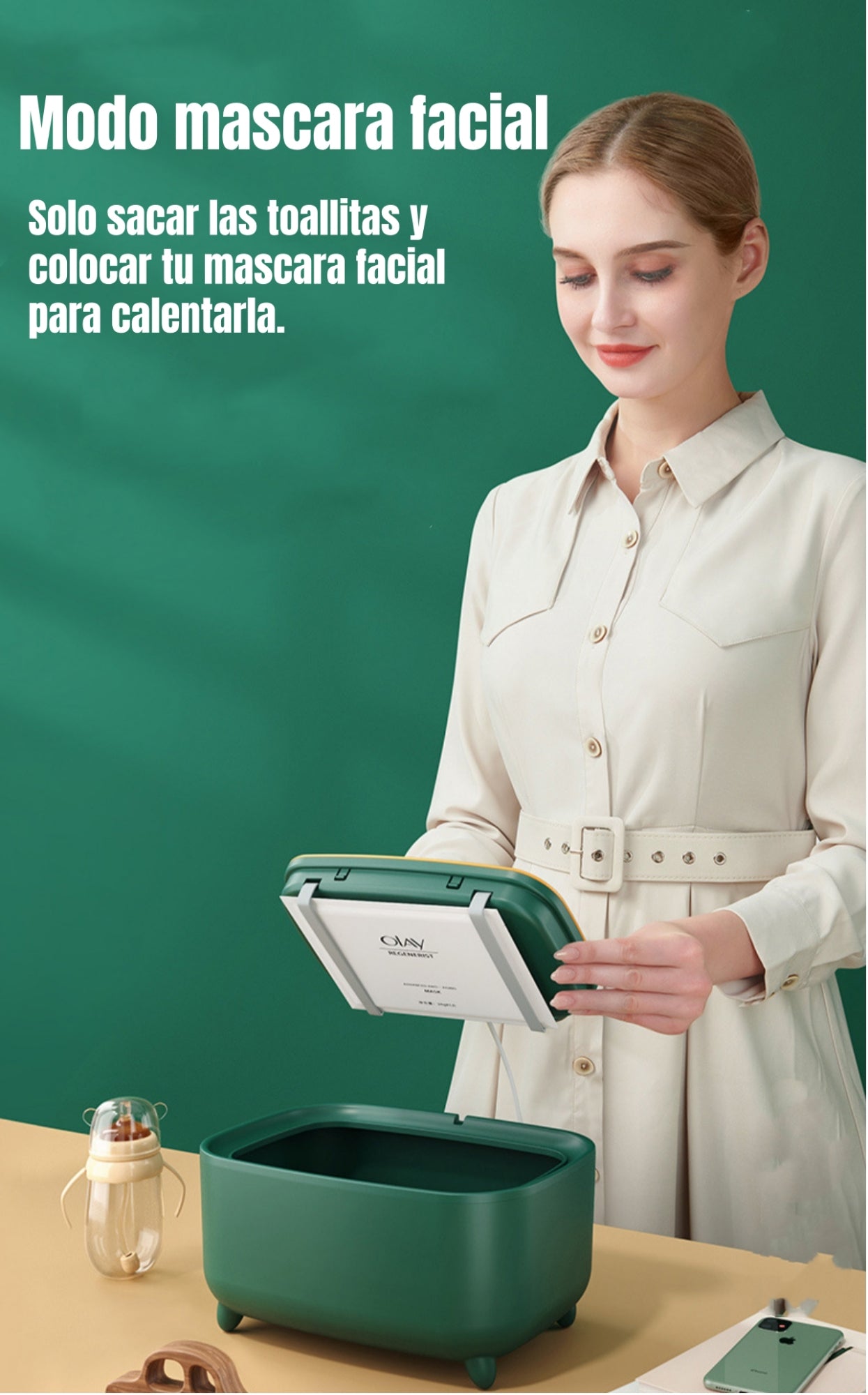 Calentador De Toallas Húmedas Wipes Blanco By LuBabycas