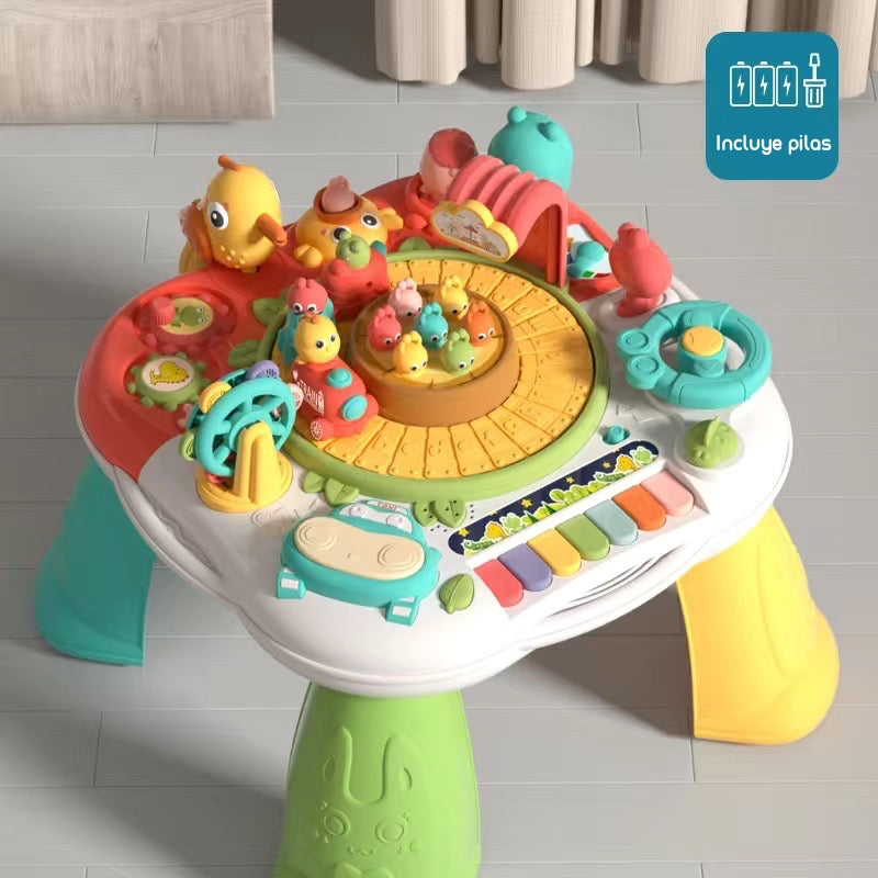 Juguete Mesa De Actividades Musical Lubabycas Roja