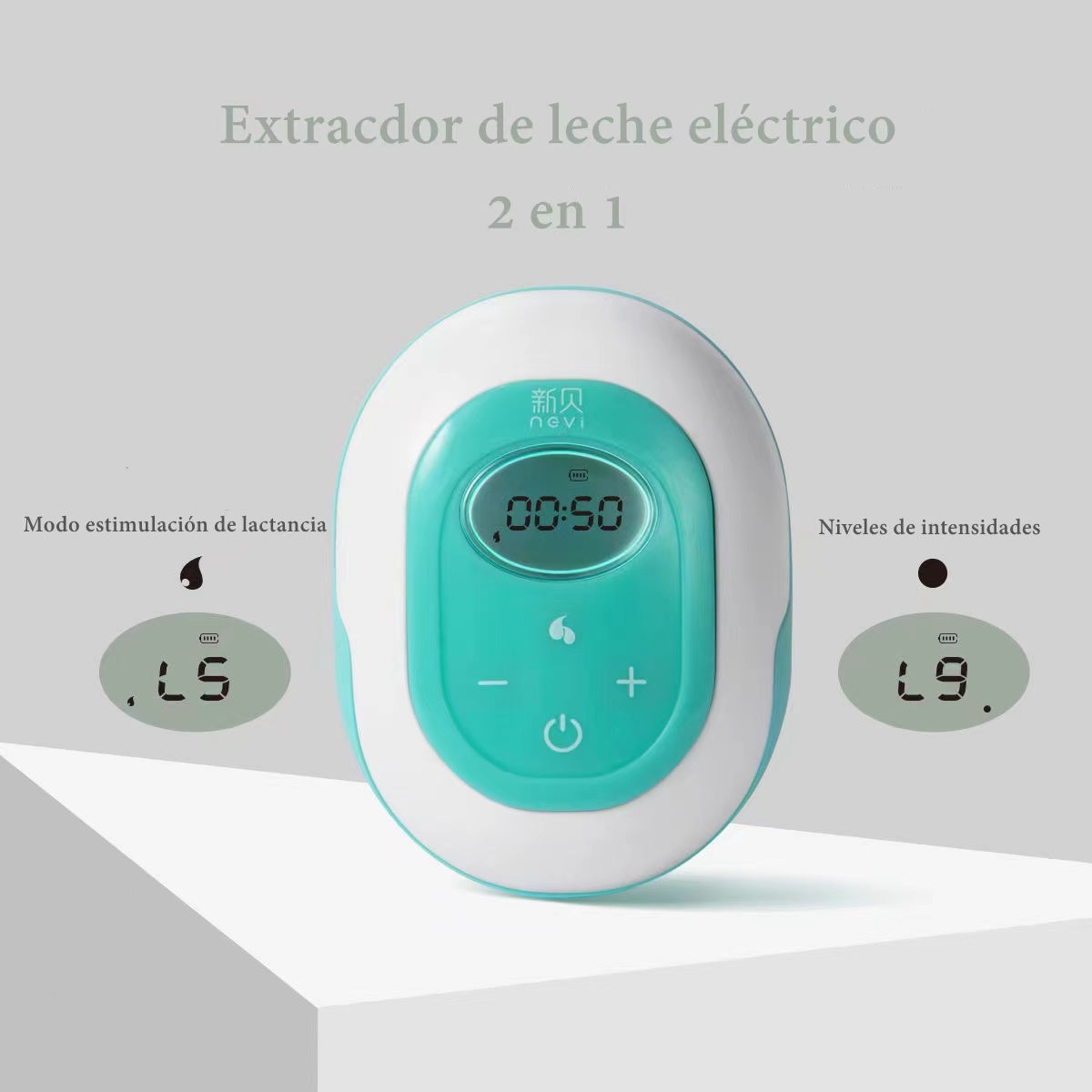 Extractor De Leche Eléctrico 9 Niveles Inalambrico Lubabycas