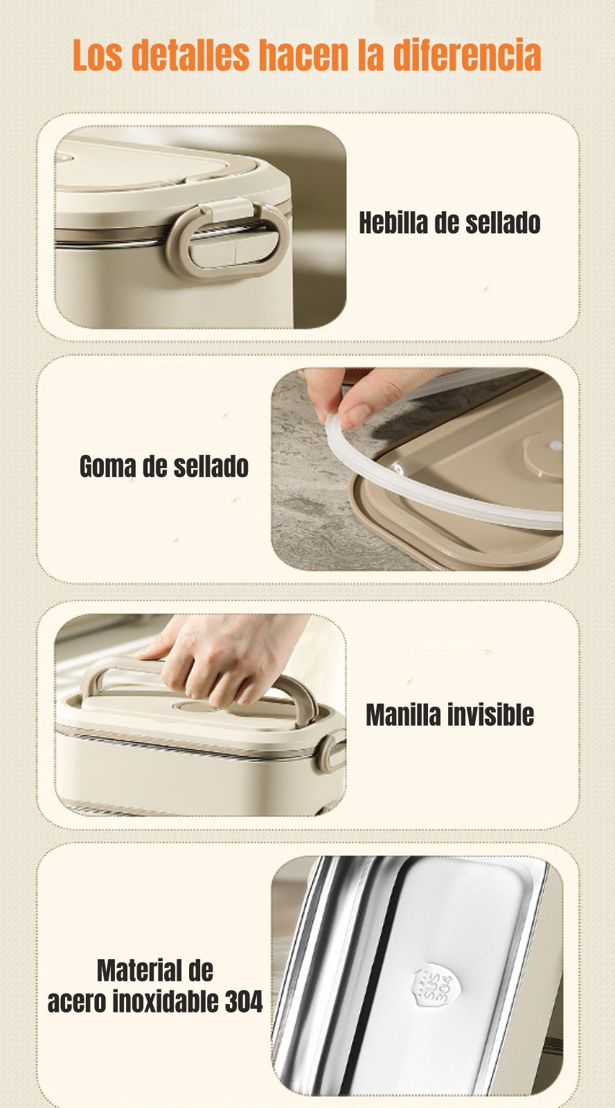 Lonchera Fiambrera Calentadora Más Bolso Térmico LuBabycas