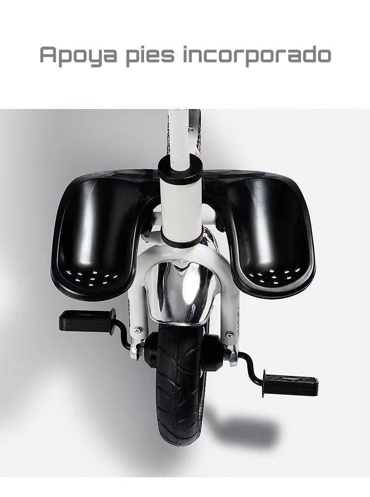 Triciclo Reversible Y Plegable Con Accesorios Gris Lubabycas