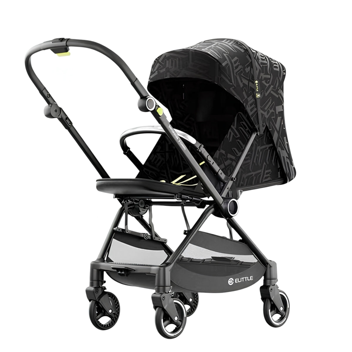 Coche De Paseo Reversible Nueva Tecnología Elittle E7 Negro