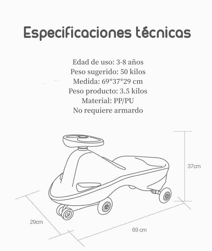 Andador Correpasillo Swing Car Andador Gris By Lubabycas