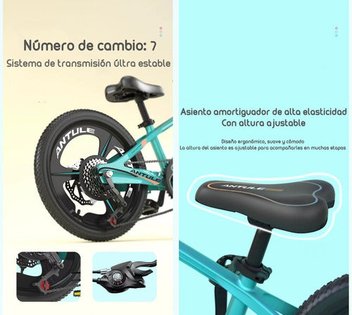 Bicicleta Infantil 10-15 Años Aro 22 Lubabycas Rosada