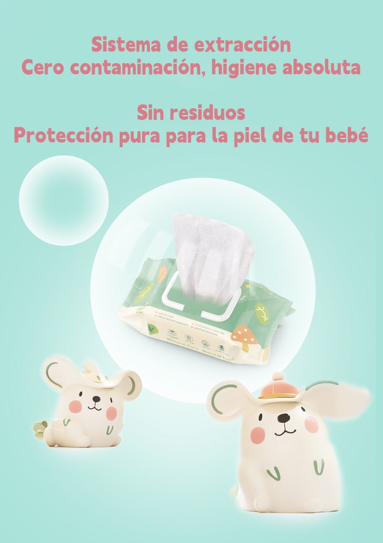 Toallitas Húmedas Con Tapa Pack 2x80 Unidades LuBabycas