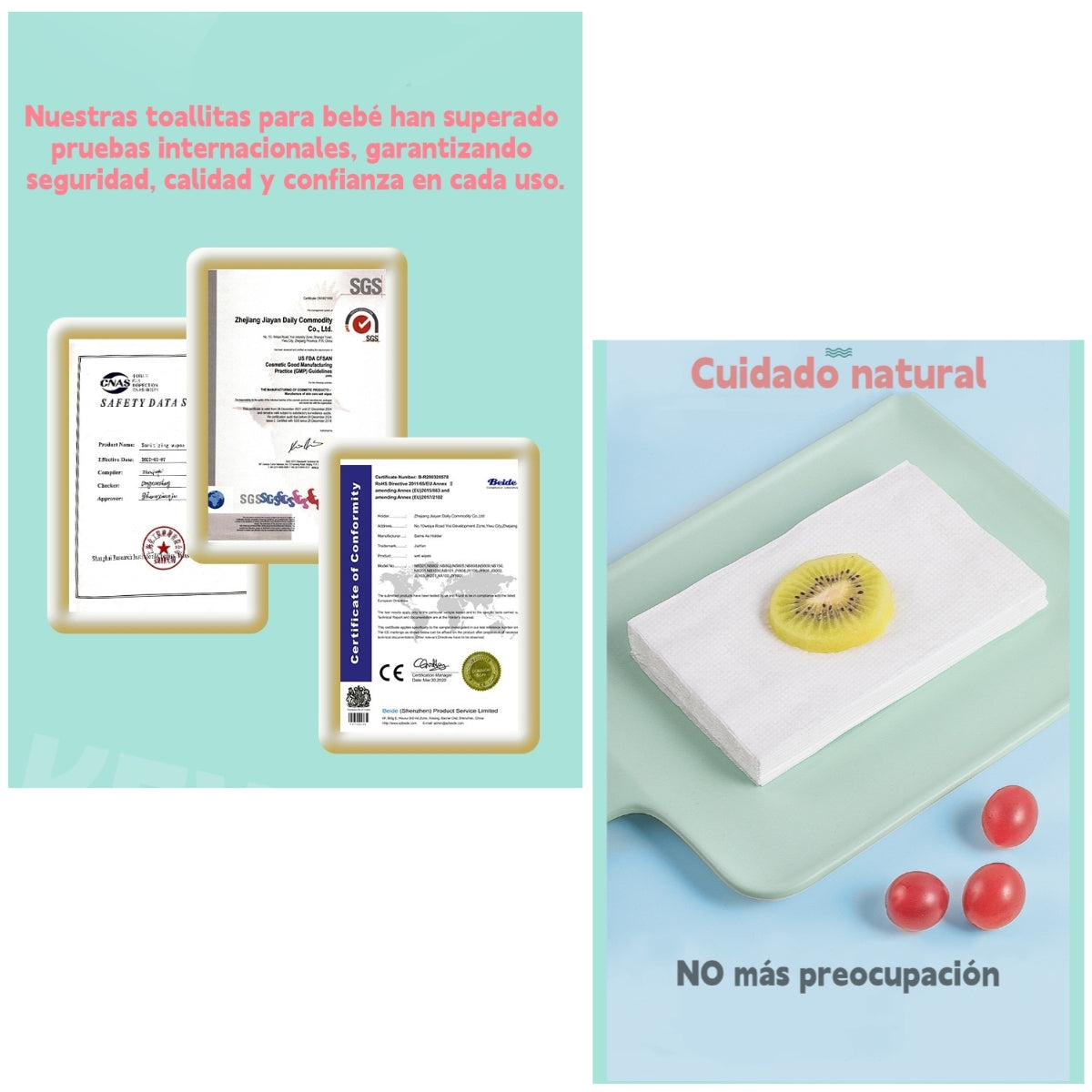 Toallitas Húmedas Con Tapa Pack 6x80 Unidades LuBabycas