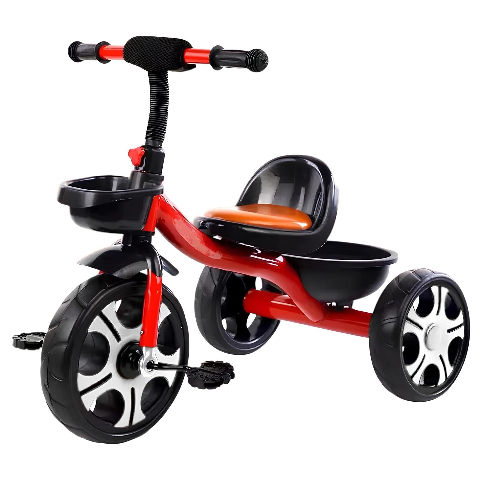 Triciclo Infantil Con Canastos 5 Años Unix Rojo LuBabycas