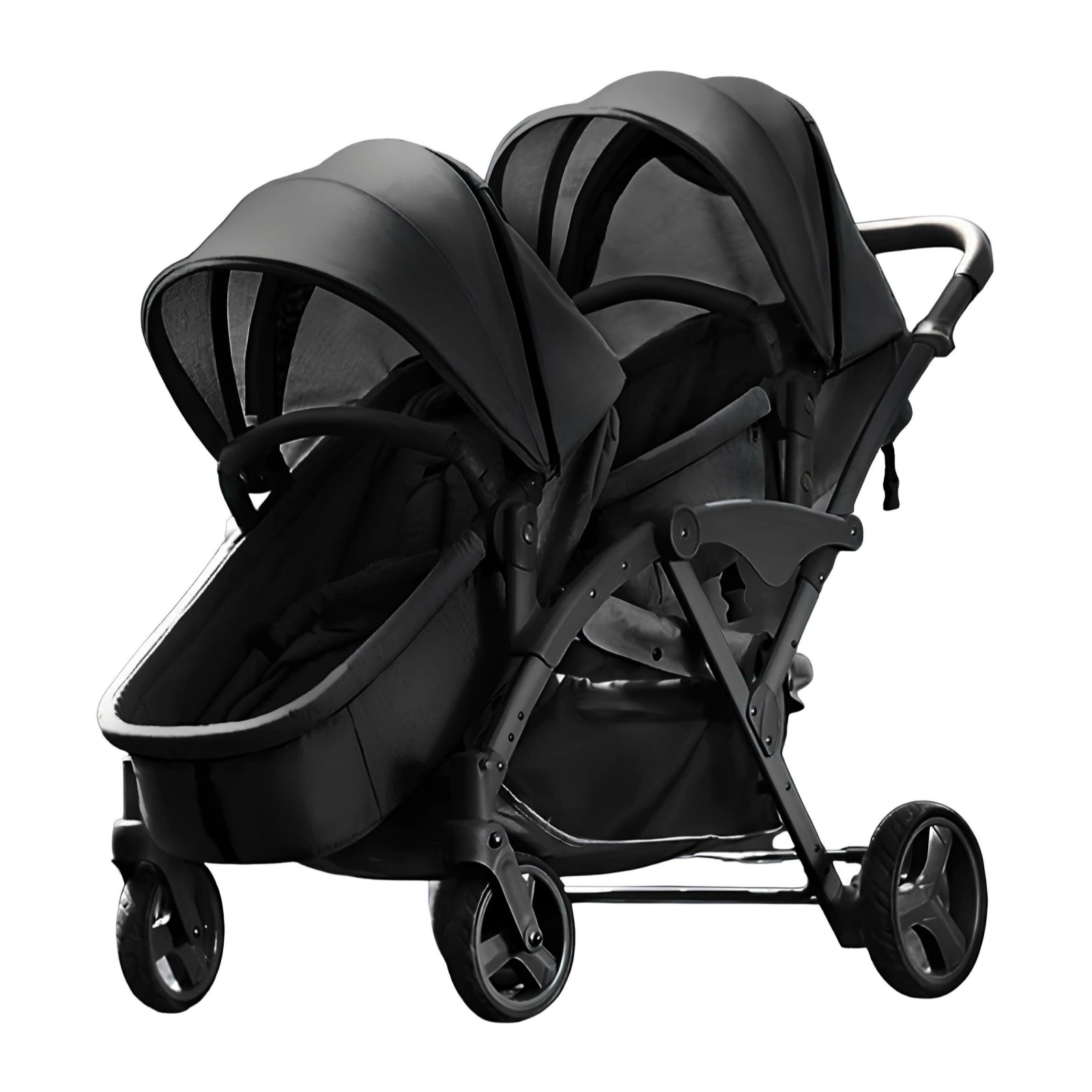 Coche Doble Duo Reclinable 9 Modos En 1 LuBabycas Negro