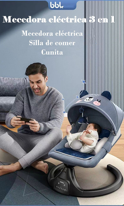 Mecedora Eléctrica Reclinable Bluetooth Lubabycas Osito