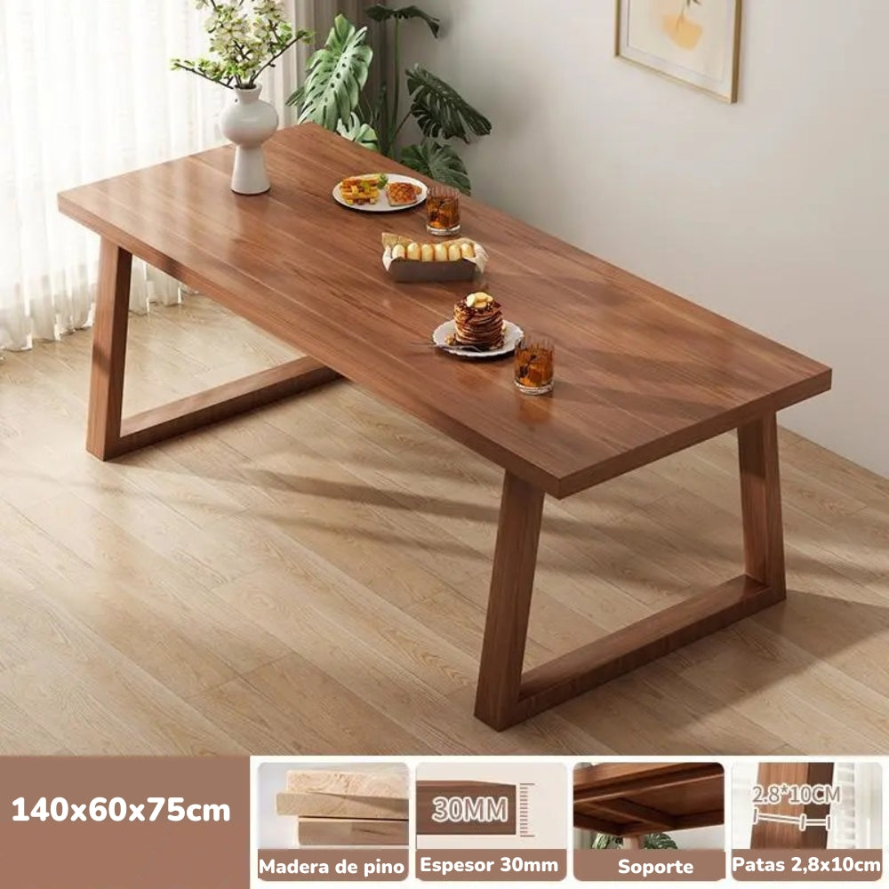 Comedor De Madera West 140/160/180cm By LuBabycas