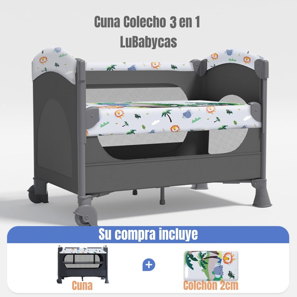 Cuna Colecho Corral 3 En 1 Vricale LuBabycas