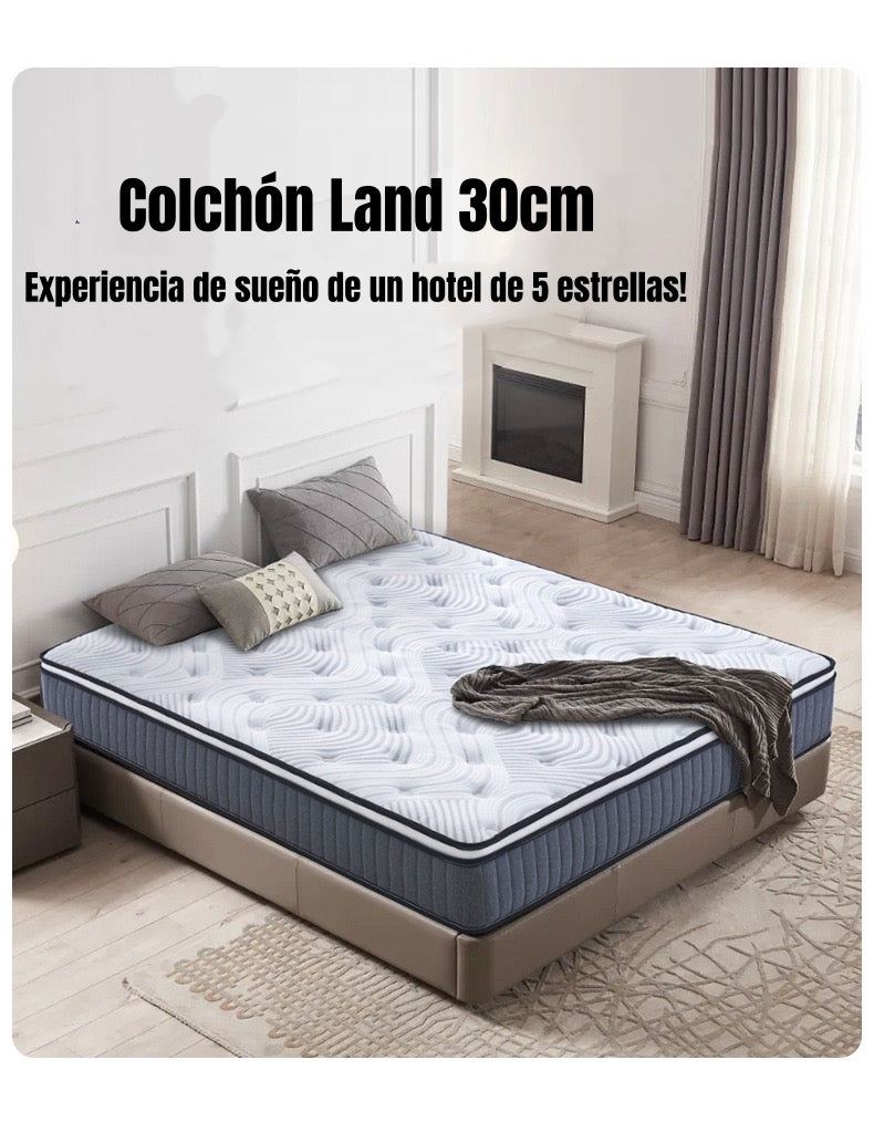 Colchón 2 Plazas Comprimido Land Pocket 150x200x30cm