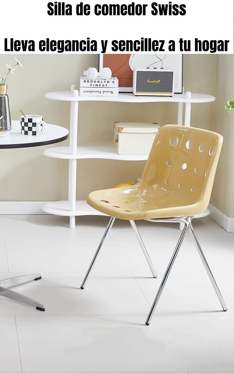 Set 4 Sillas De Comedor PP Swiss Crema By LuBabycas