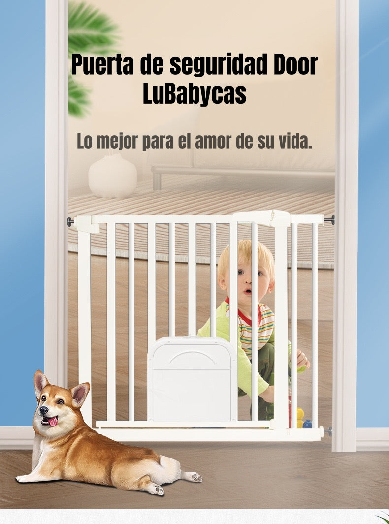 Puerta Seguridad Bebé Puertita Mascota 77-92cm LuBabycas