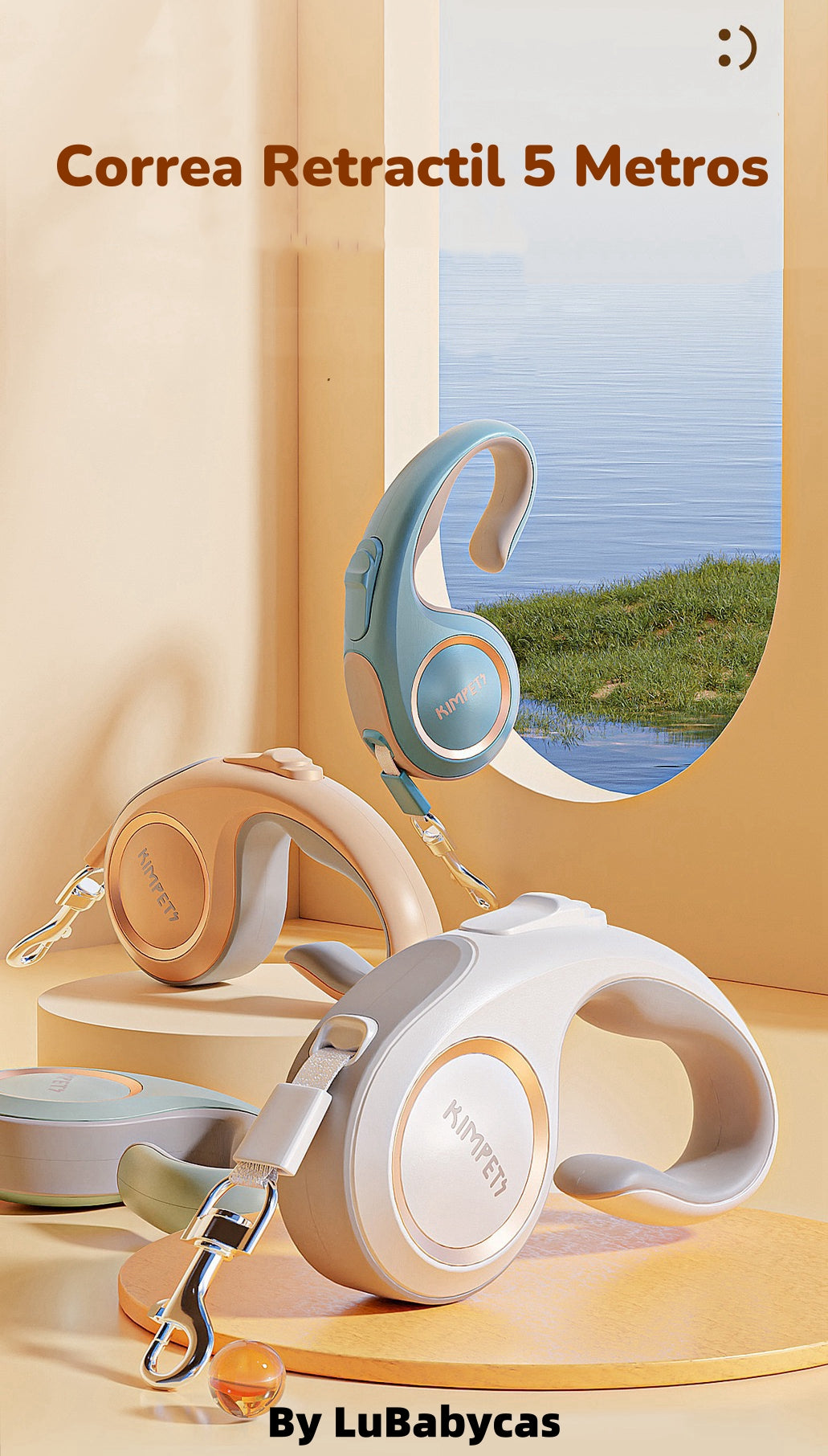 Correa Retráctil Para Mascotas 5Mts By LuBabycas