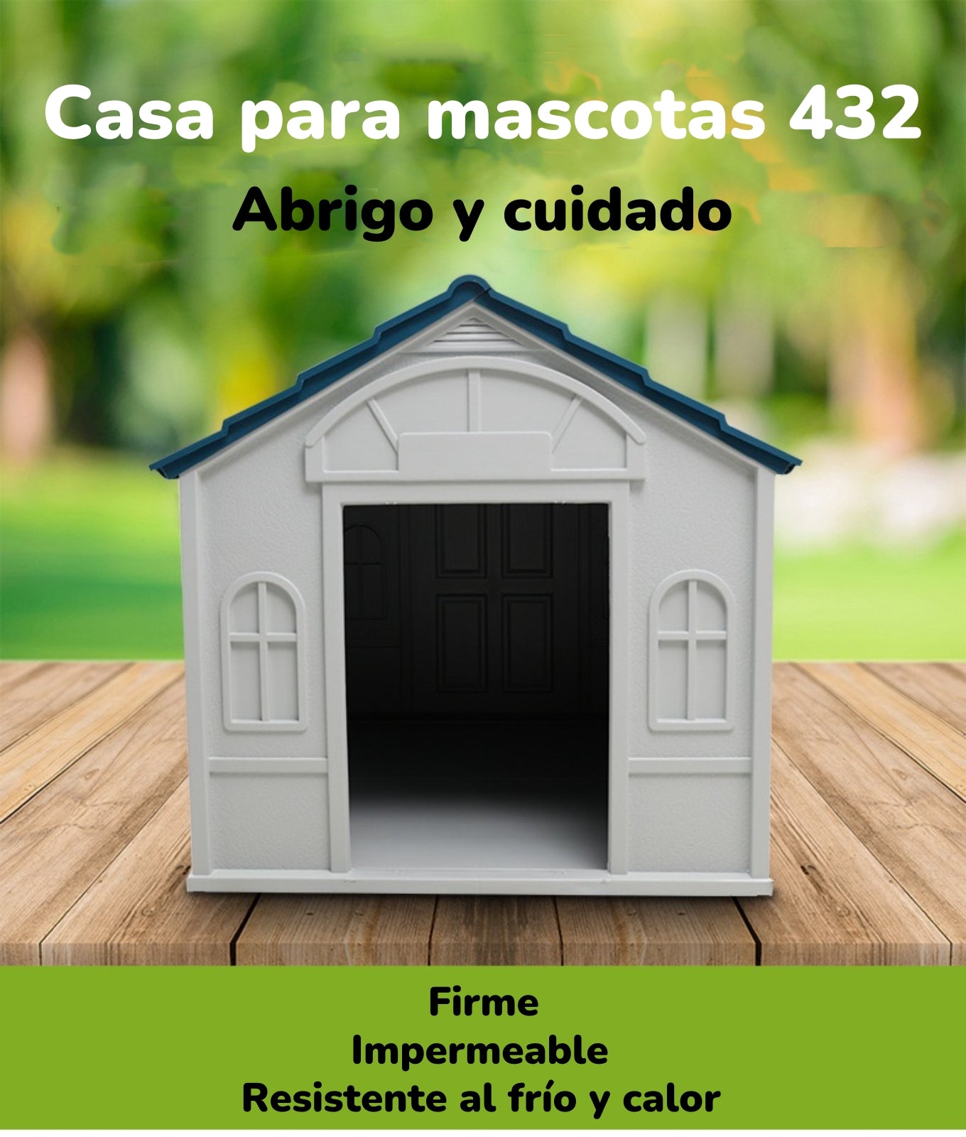 Casa De Perro Mascota Exterior Grande 98cm Roja By LuBabycas