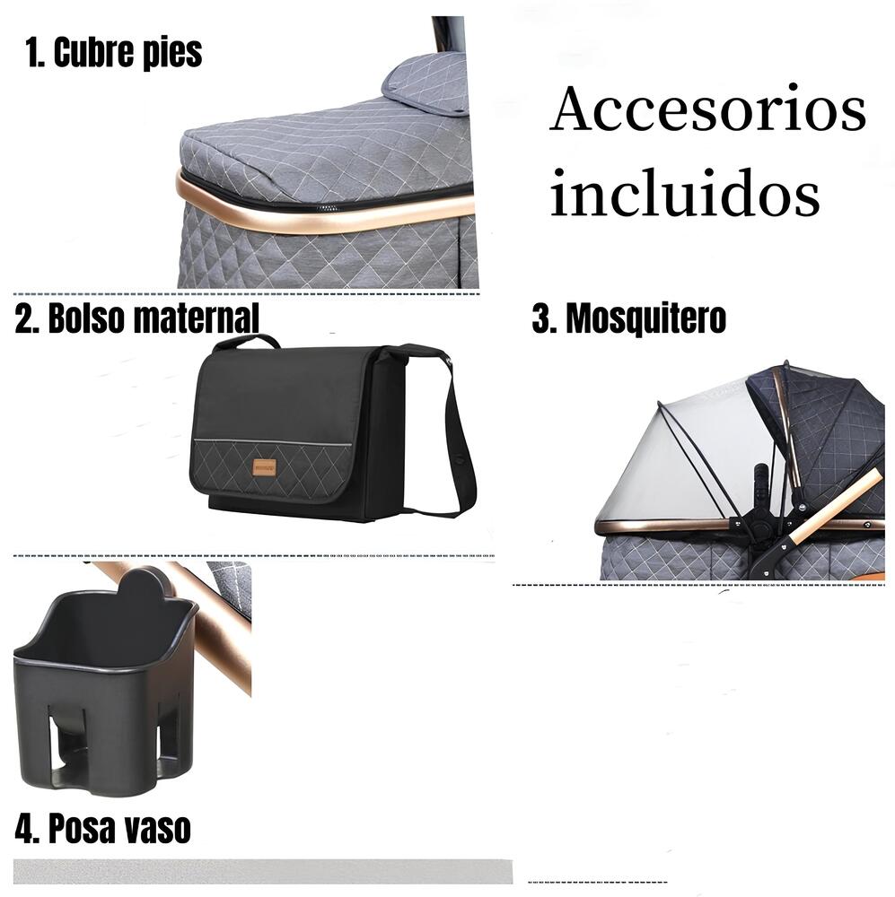 Coche Travel System Con Accesorios X1 LuBabycas