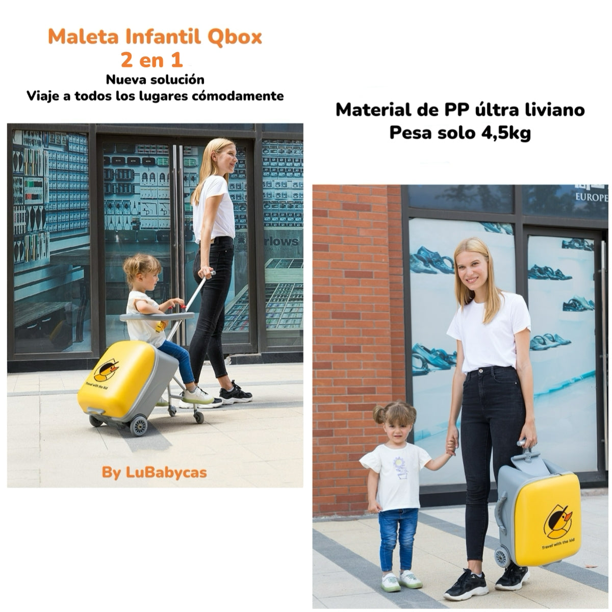Maleta De Viaje Infantil Convertible 2 En 1 By LuBabycas