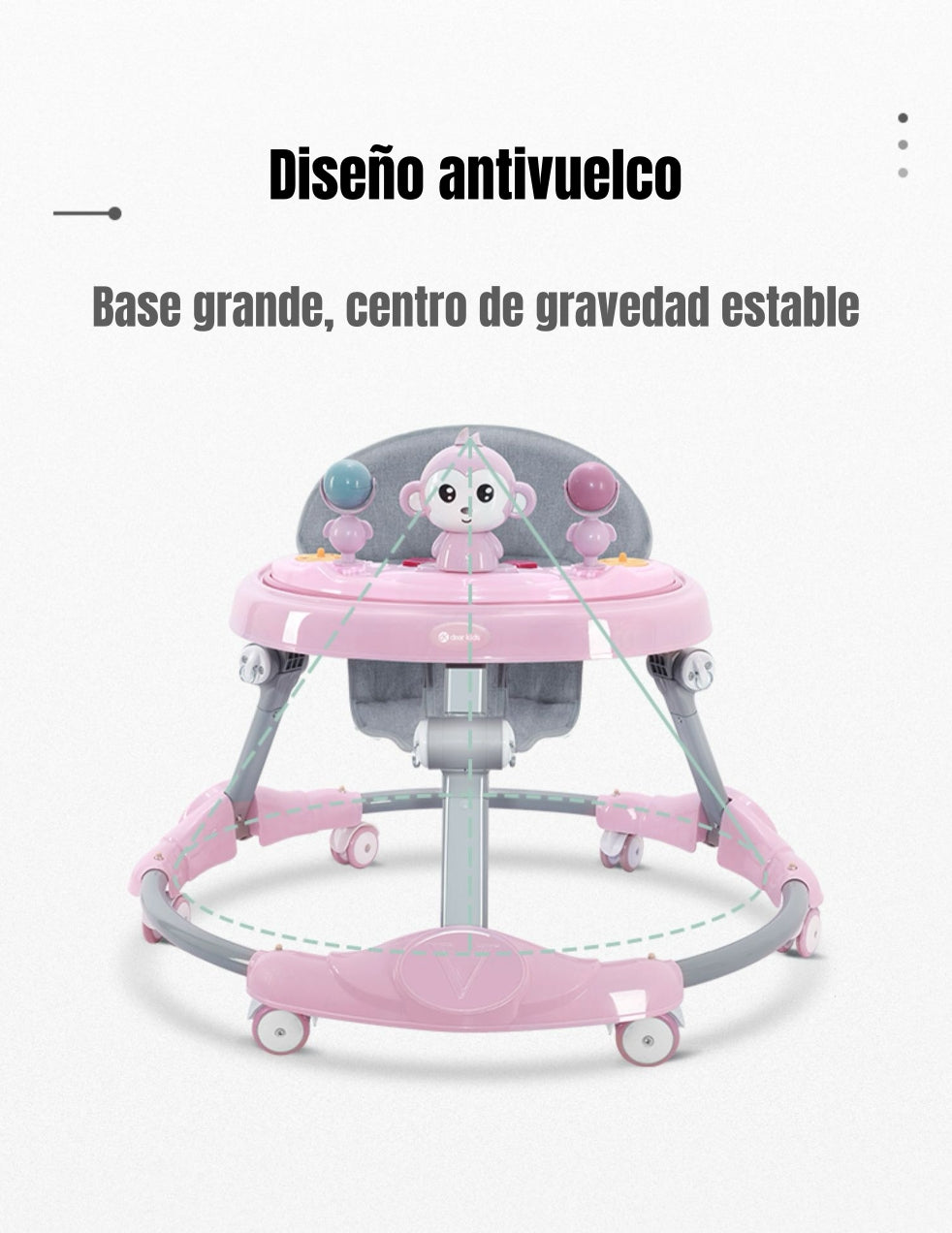 Andador Caminador Plegable Apoya Pies Bora LuBabycas