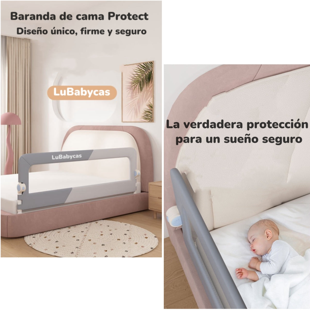 Pack 3 Barandas De Cama Plegable LuBabycas