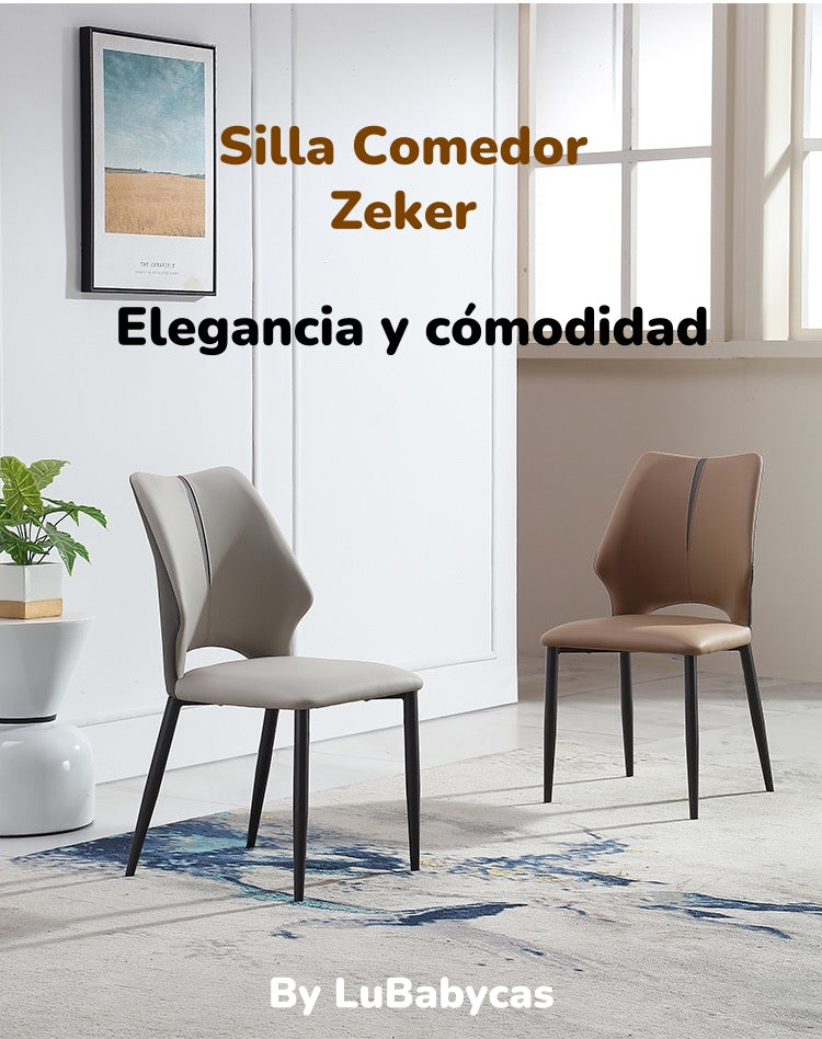 Pack 2 Sillas De Comedor Estilo Italiano Zeker By LuBabycas