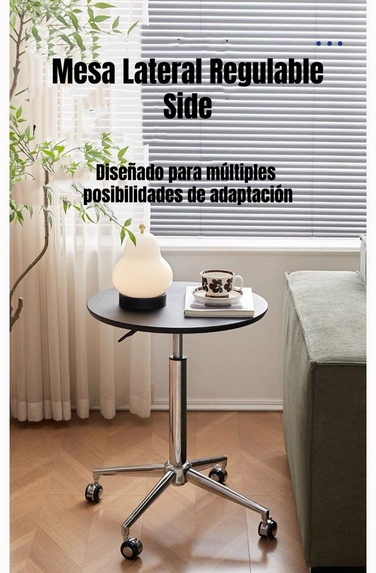 Mesa Lateral Auxiliar Centro Regulable 63-85cm Side Café