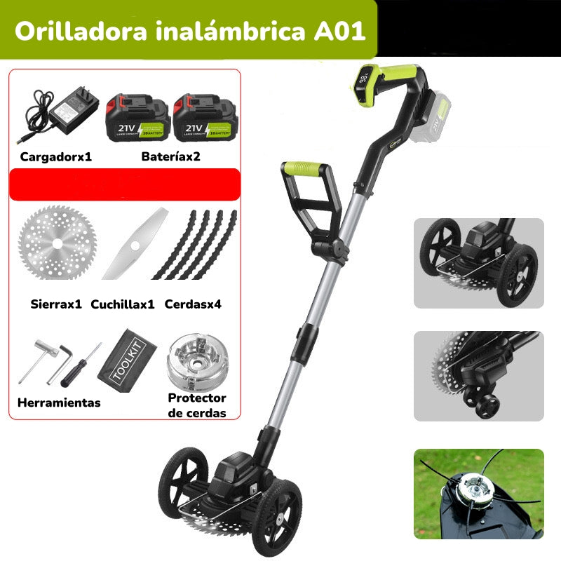 Orilladora De Pasto Eléctrica 2 Baterías Más Accesorios A01