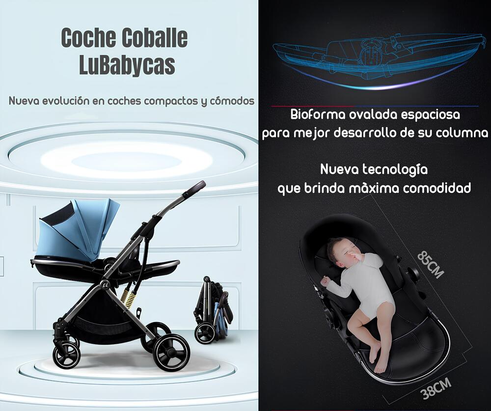 Coche De Paseo Coballe Con Accesorios LuBabycas