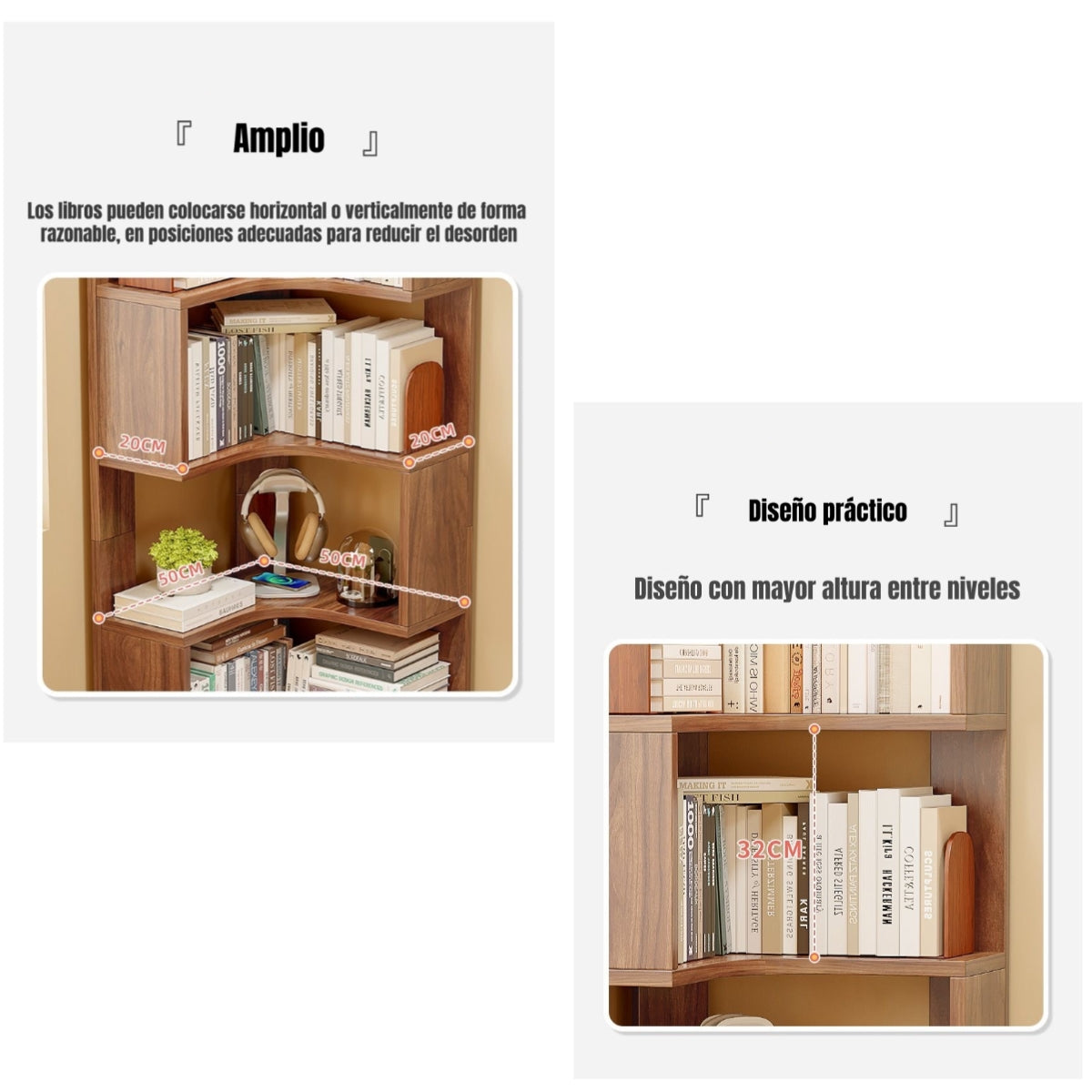 Biblioteca Librero Estantería Blanco 5 Niveles 170cm Ranger