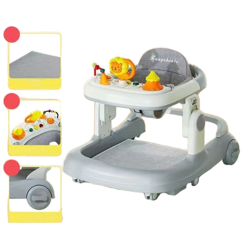 Andador Con Apoya Pies Y Más Accesorios Lubabycas Gris