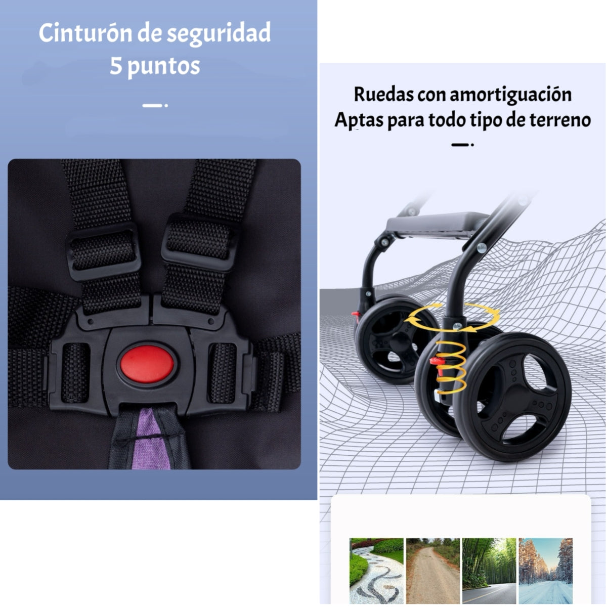 Coche Paseo Liviano Con Posa Vaso Howa Negro LuBabycas